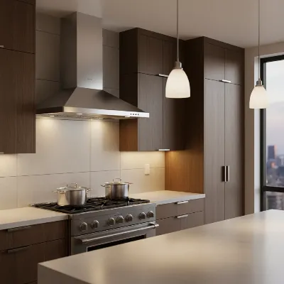 Proline Wall Mount Range Hood in a modern kitchen setting